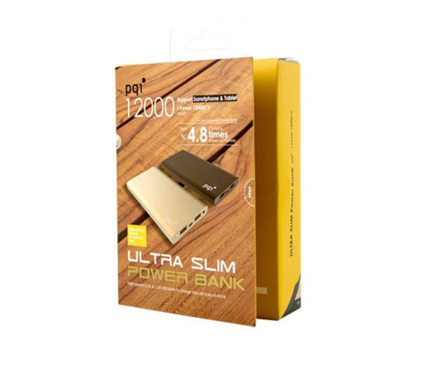 PQI Power Bank 12000 mAh szary - 333672 - zdjęcie 2